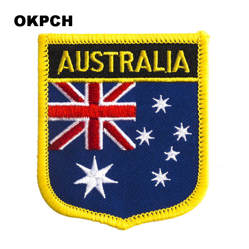 Embroidery In Australia - Avustralya Bayrağı Kalkan Şekli Demir on