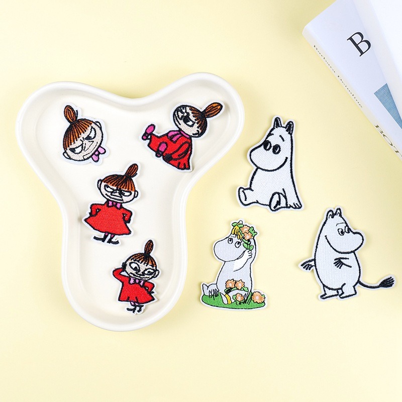 Embroidery Patch - Moomin sevimli karikatür işlemeli yamalar DIY