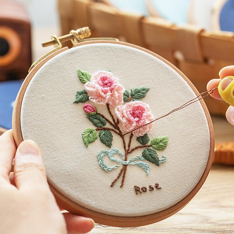 Stitch Marker Ring - Yüksek Kaliteli Kayın Ahşap Nakış Çemberler