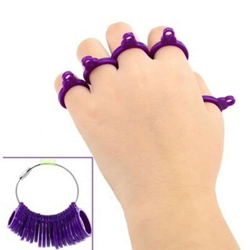 Embroidery Ring Sizes - Plastik Yüzük Ölçüm Aleti, Çıkarılabilir Yüzük