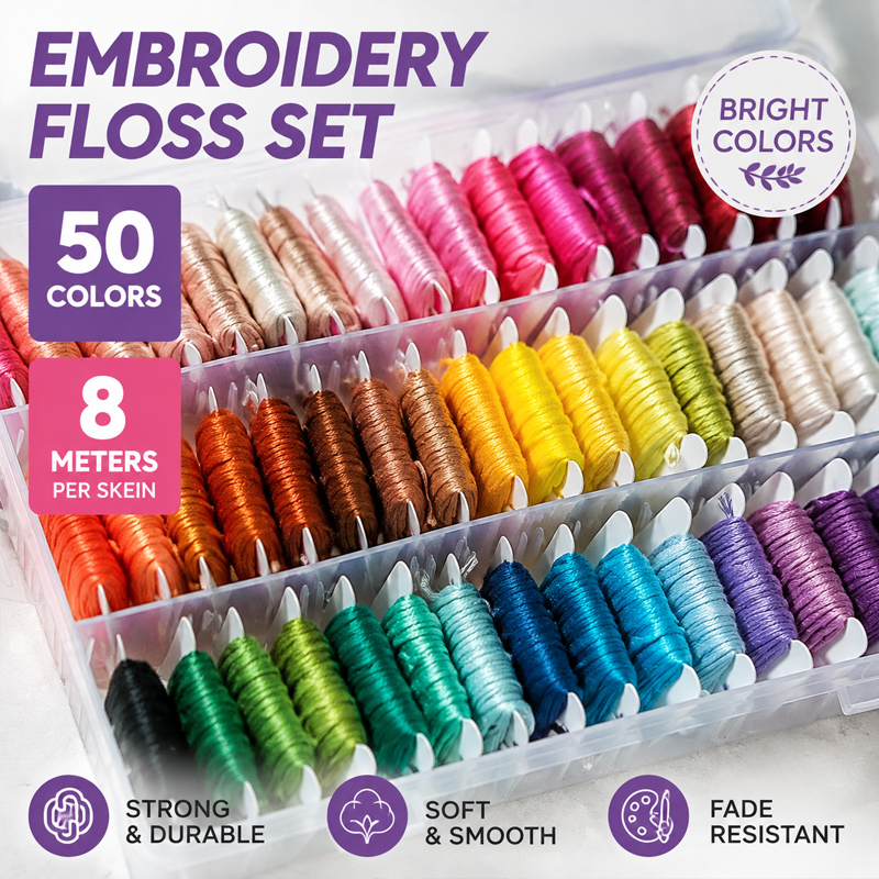 Embroidery Stitches - %100 Pamuk Nakış İpliği Seti, Saklama
