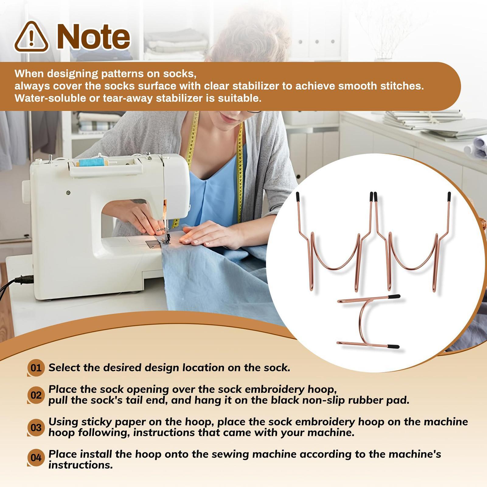 Embroidery Software - Küçük Nakış Kasnağı Taşınabilir Kolay Çorap