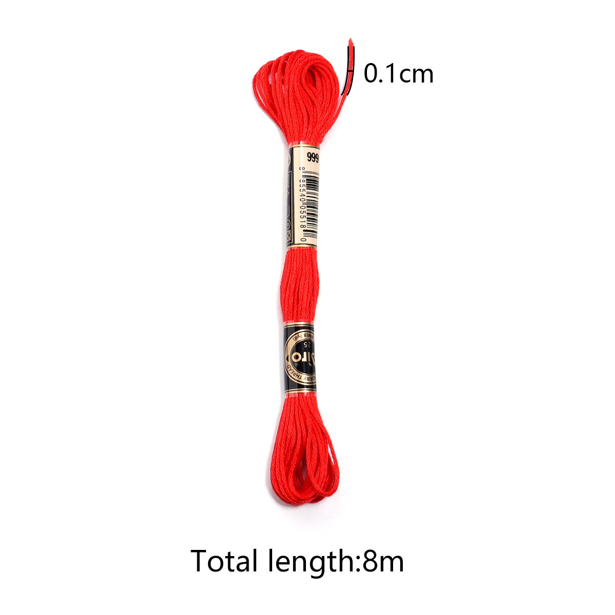 6 adet/grup 8 m Polyester Çapr - Embroidery Stitches incelemesi ve fiyatı