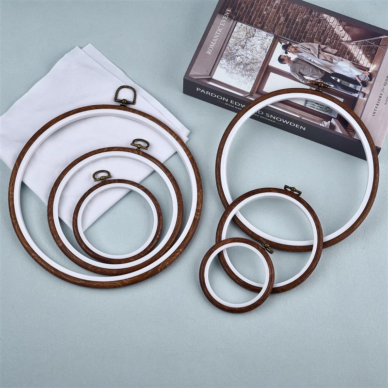 Yuvarlak Oval ahşap renk gerge - Stitch Marker Ring incelemesi ve fiyatı