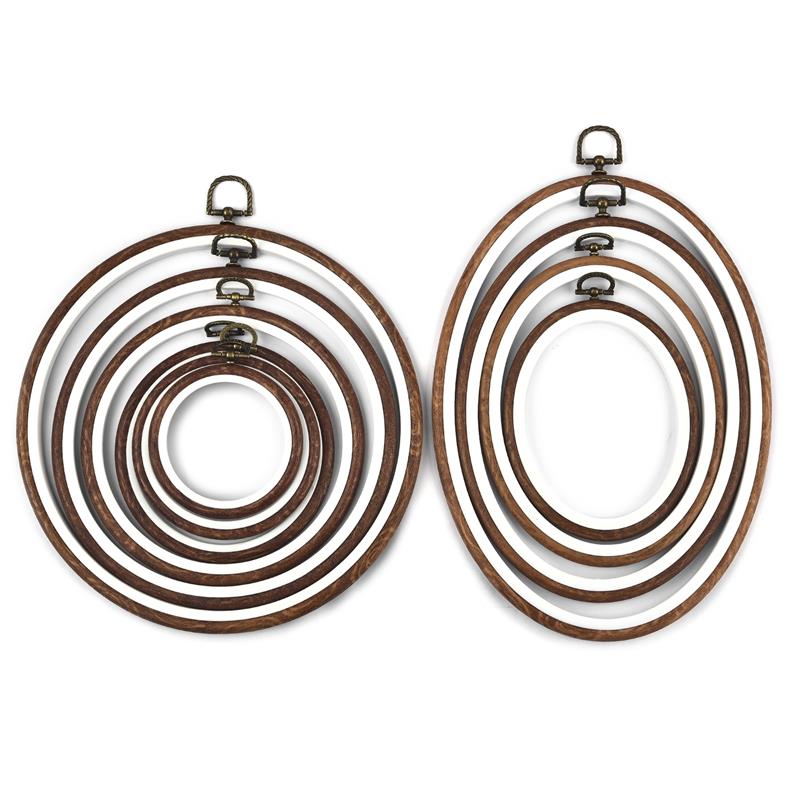 Yuvarlak Oval ahşap renk gerge - Stitch Marker Ring incelemesi ve fiyatı