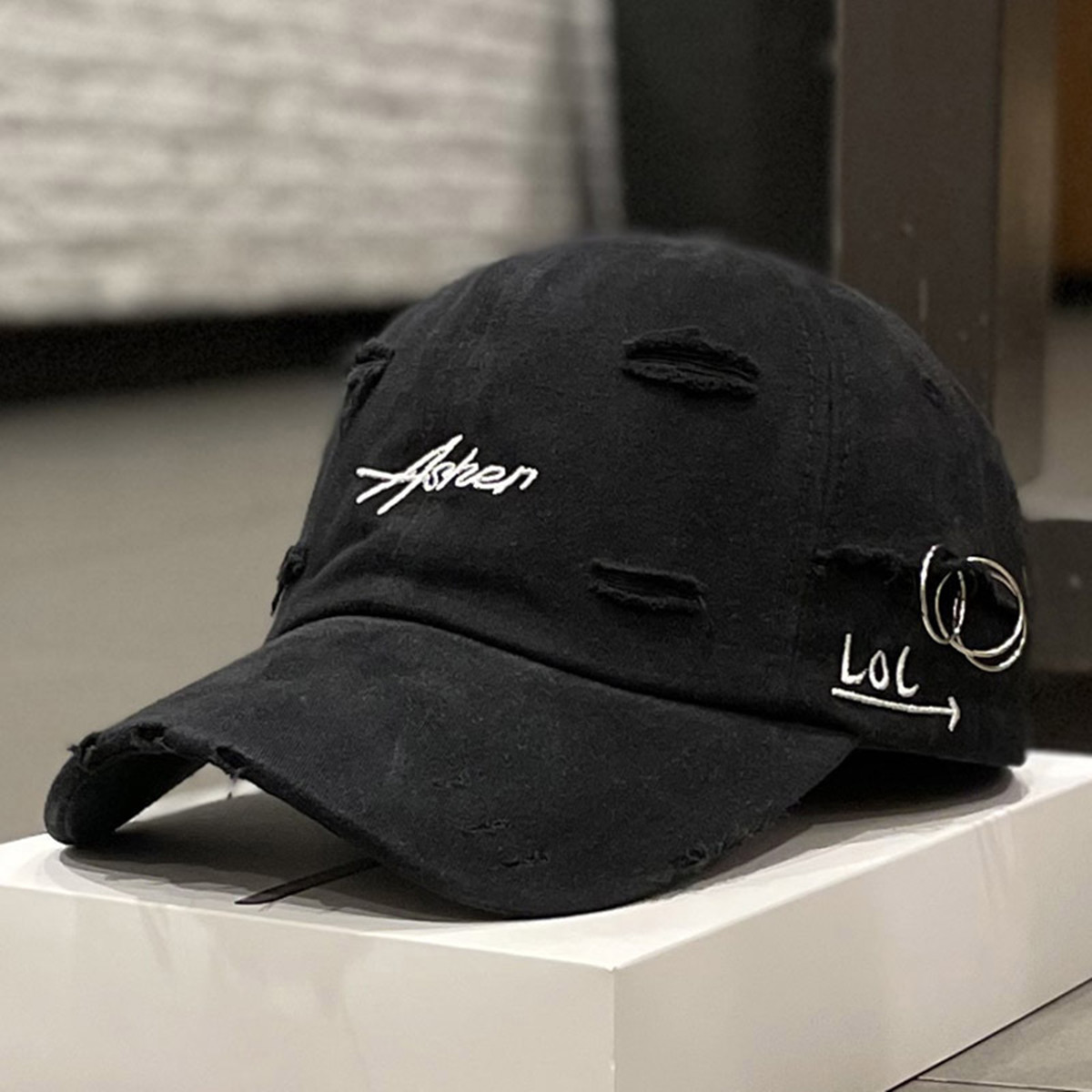 Punk Sokak Stili Yırtık Delikl - Embroidery Ring Sizes incelemesi ve fiyatı