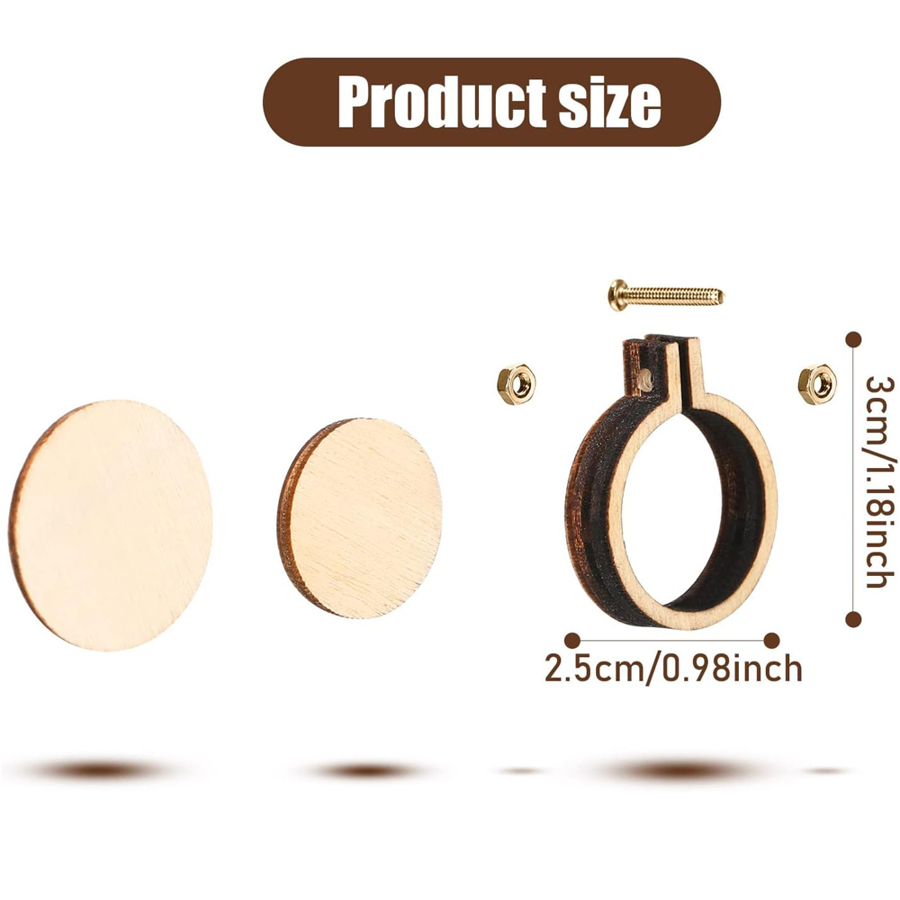 10 adet/takım Ahşap Mini Nakış - Stitch Marker Ring incelemesi ve fiyatı