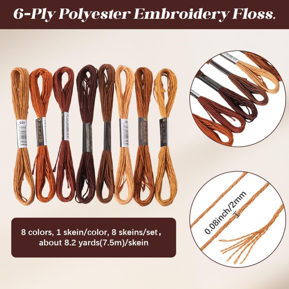 8 iplikçik 6 telli kahverengi  - Embroidery Stitches incelemesi ve fiyatı