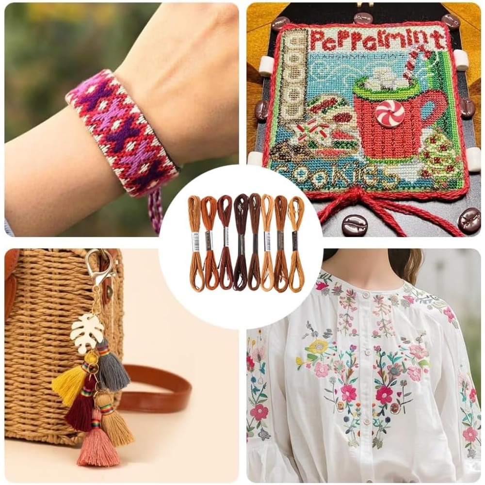 8 iplikçik 6 telli kahverengi  - Embroidery Stitches incelemesi ve fiyatı
