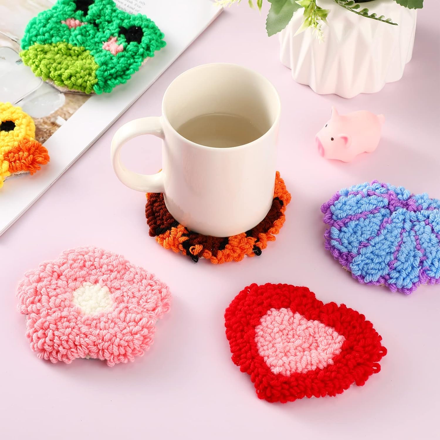 6 adet Yumruk Iğne Nakış Kiti  - Embroidery Thread Yarn incelemesi ve fiyatı