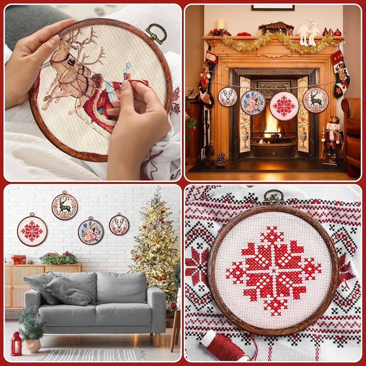 6 Boyutlu Ahşap Görünümlü Yuva - Embroidery Ring Sizes incelemesi ve fiyatı
