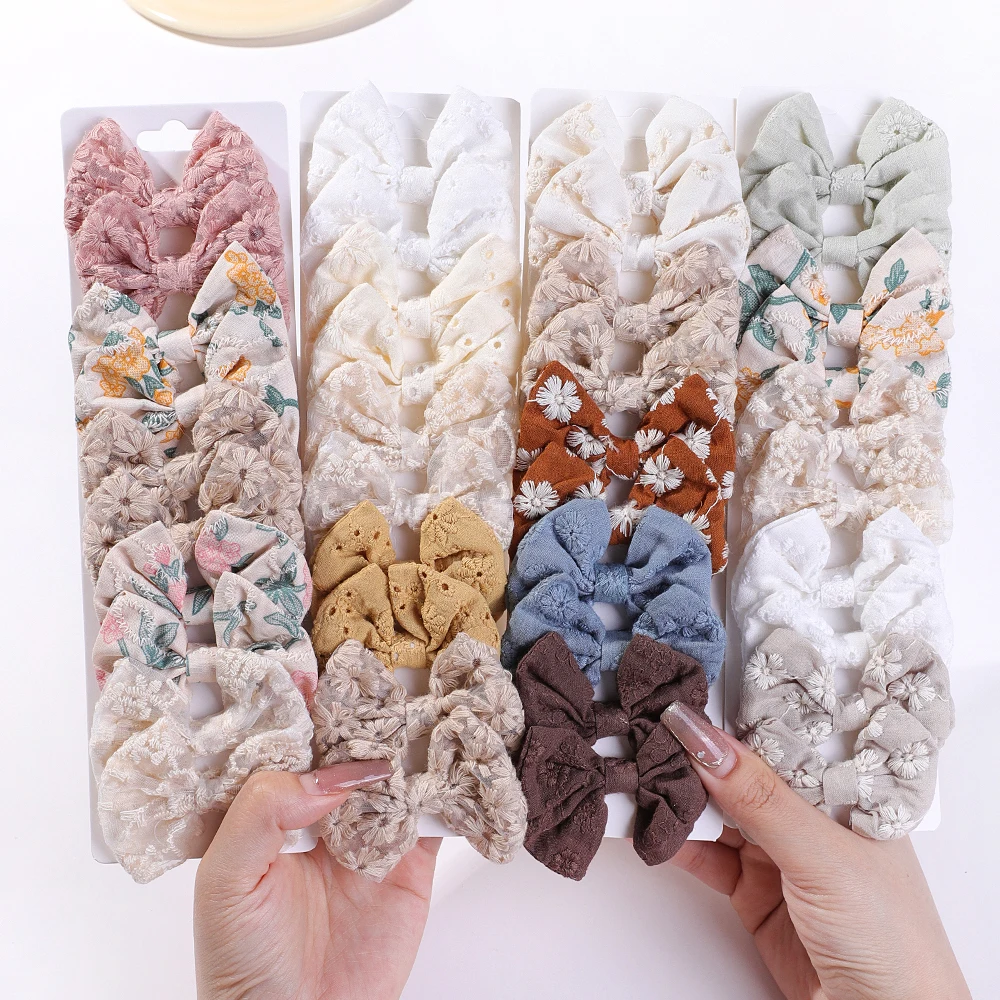 10 adet/takım moda yaylar Hair - Embroidery Love incelemesi ve fiyatı