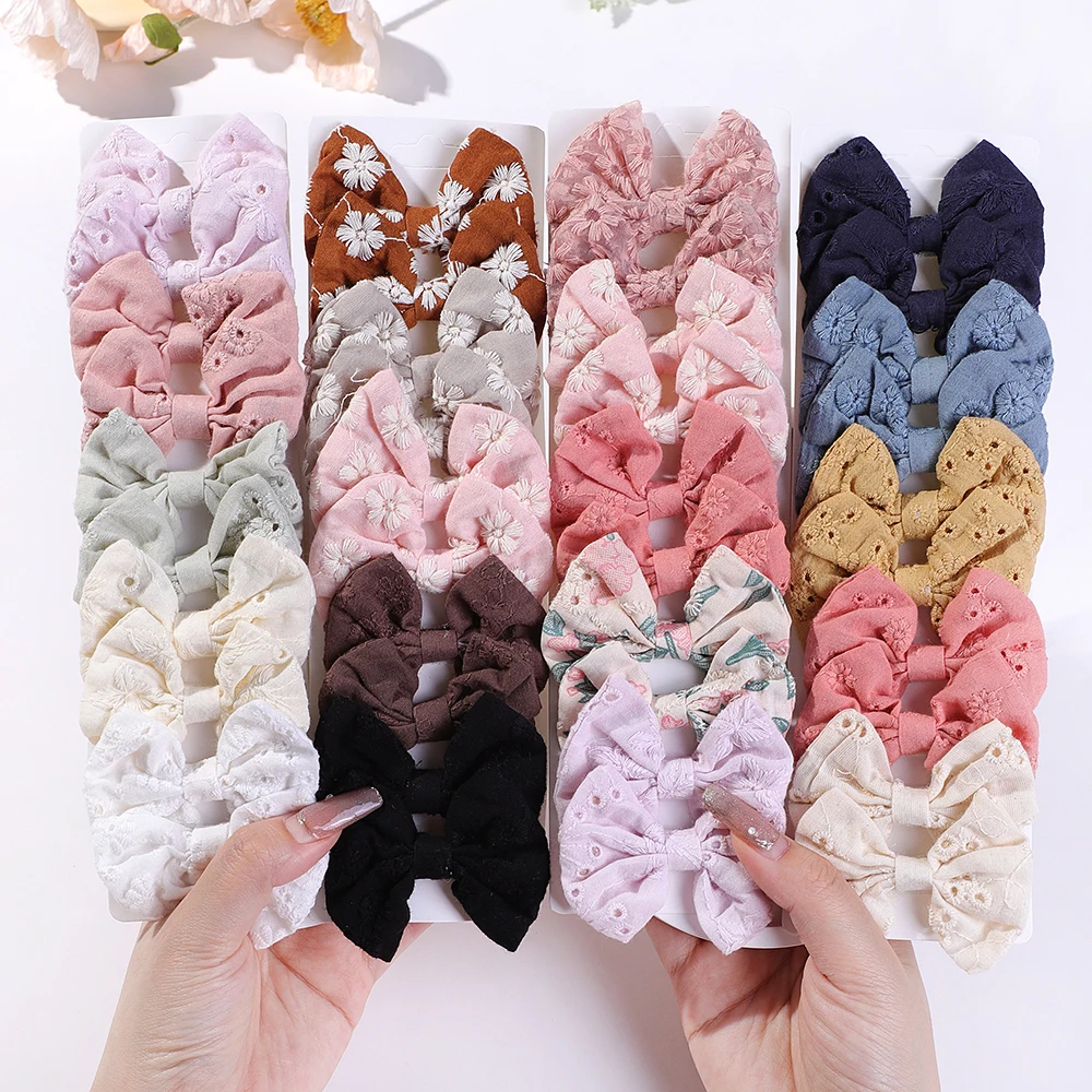 10 adet/takım moda yaylar Hair - Embroidery Love incelemesi ve fiyatı