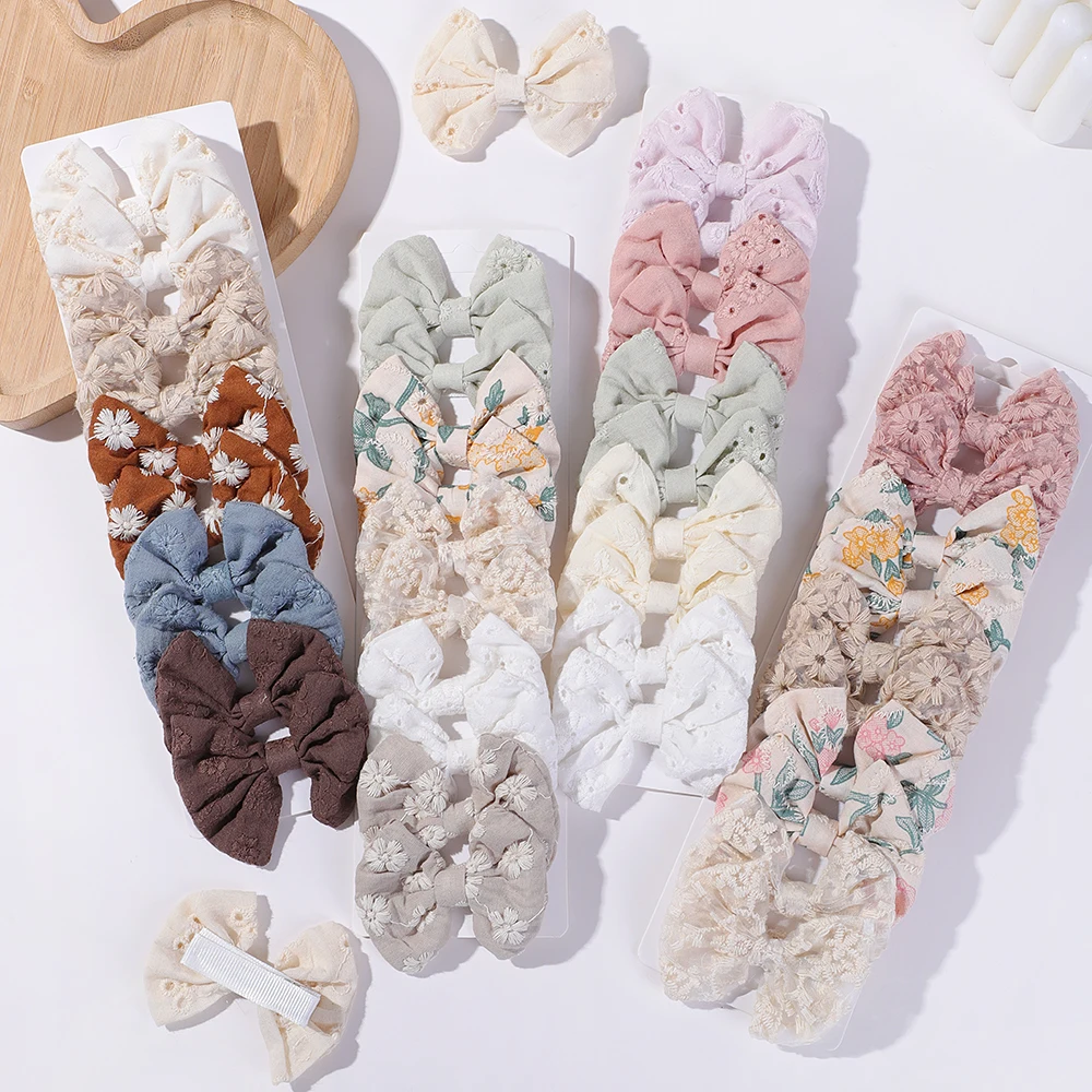 10 adet/takım moda yaylar Hair - Embroidery Love incelemesi ve fiyatı