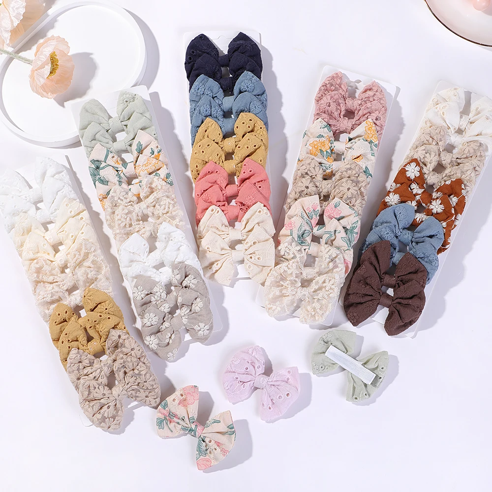10 adet/takım moda yaylar Hair - Embroidery Love incelemesi ve fiyatı