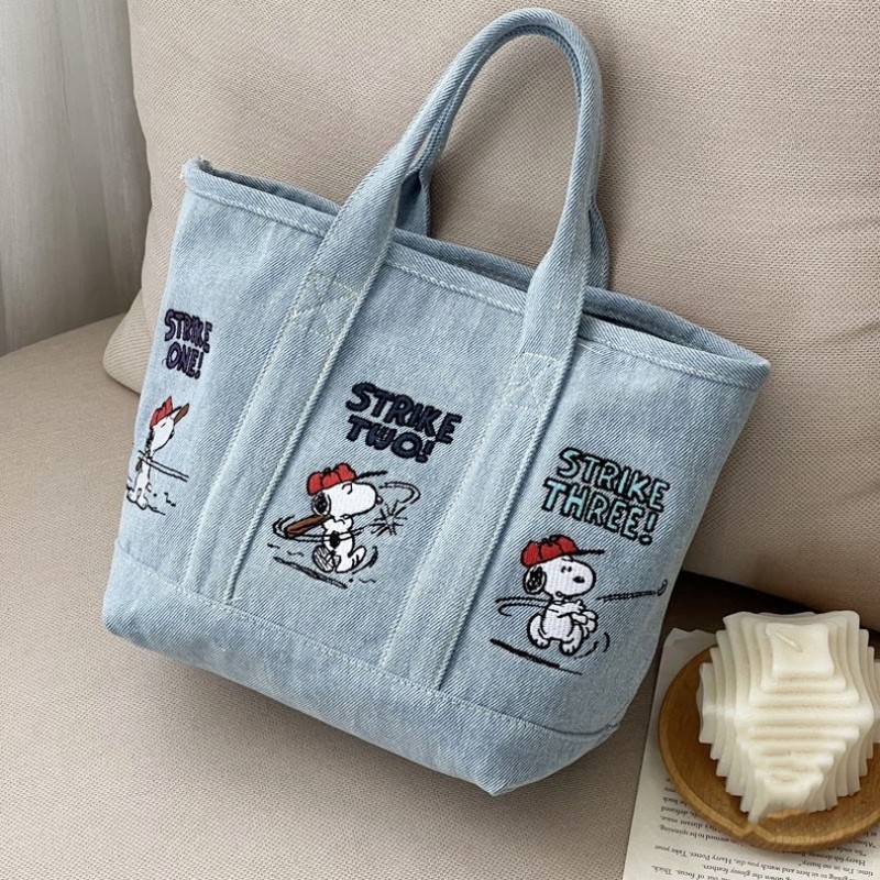 Yeni Snoopy Comic Denim Tote,  - Embroidery Job incelemesi ve fiyatı