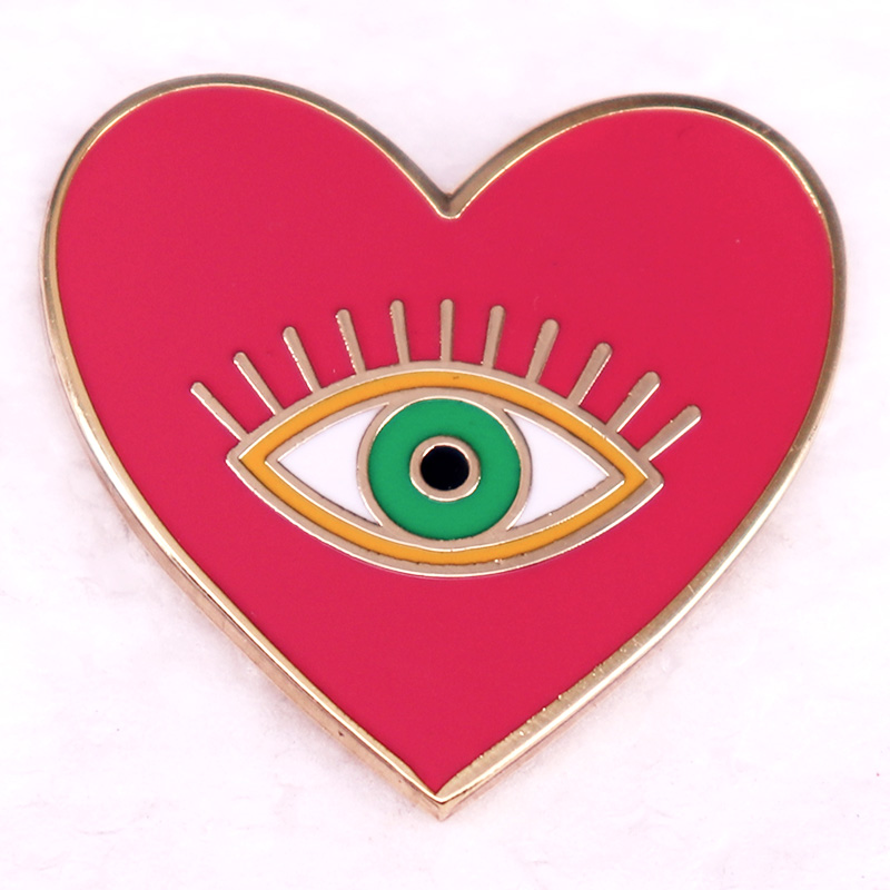 Nazar kalp emaye Pin rozeti br - Embroidery Love incelemesi ve fiyatı