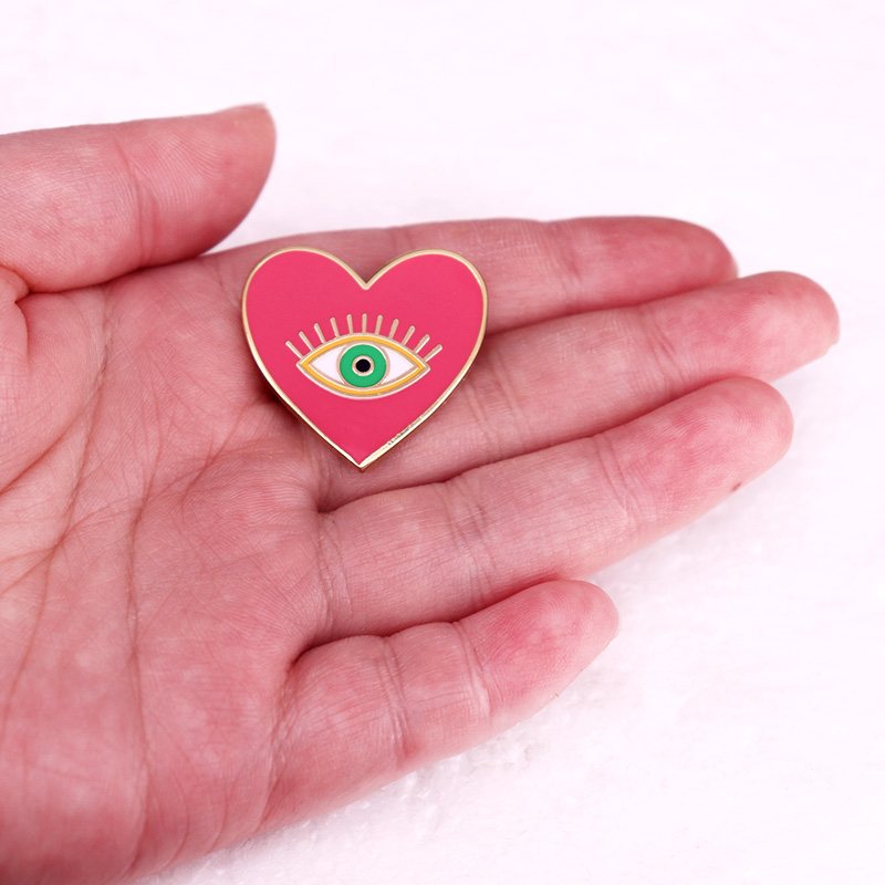 Nazar kalp emaye Pin rozeti br - Embroidery Love incelemesi ve fiyatı