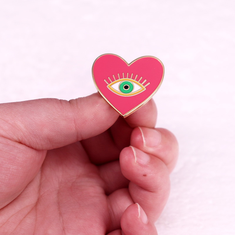 Nazar kalp emaye Pin rozeti br - Embroidery Love incelemesi ve fiyatı
